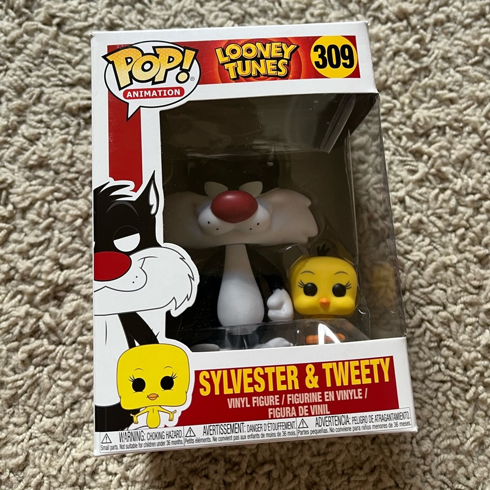 Funko Pop! Looney Tunes Sylvester‎ and Tweety Vinyl Bobble #309 FIRST RELEASE✅